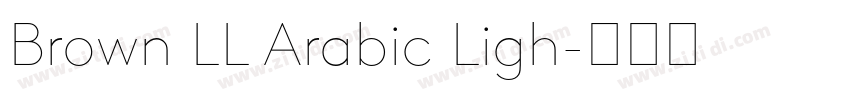 Brown LL Arabic Ligh字体转换